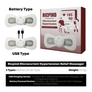 Ricpind Microcurrent HypertensionRelief Massager