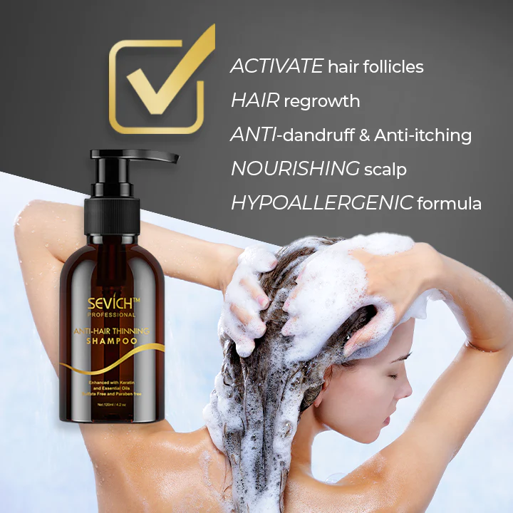 SEVICH™ Shampoo Natural Anti-Afinamento Capilar