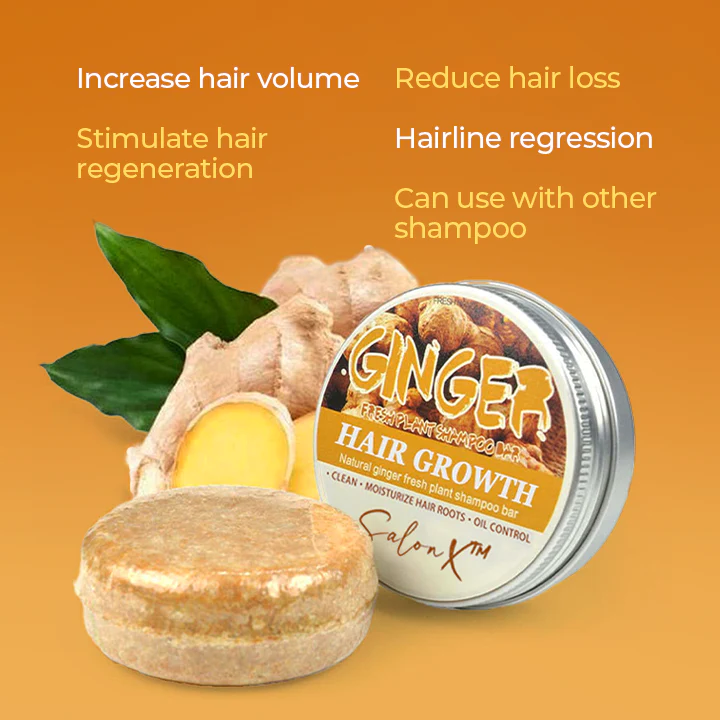 Шампон за раст на косата со природен ѓумбир SalonX™