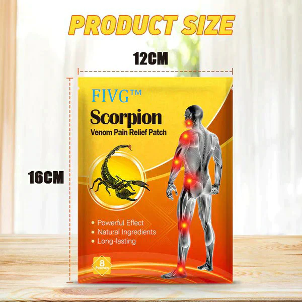 Plasture pentru ameliorarea durerii cu venin de scorpion
