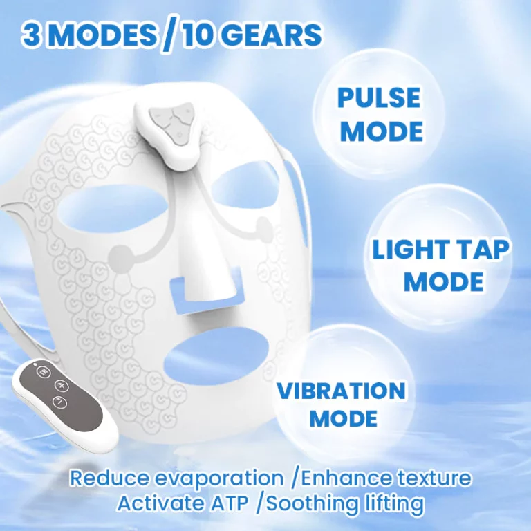 Dispositif de masque facial à micro-courant en silicone souple Siluce™ pour une peau plus ferme et tonique