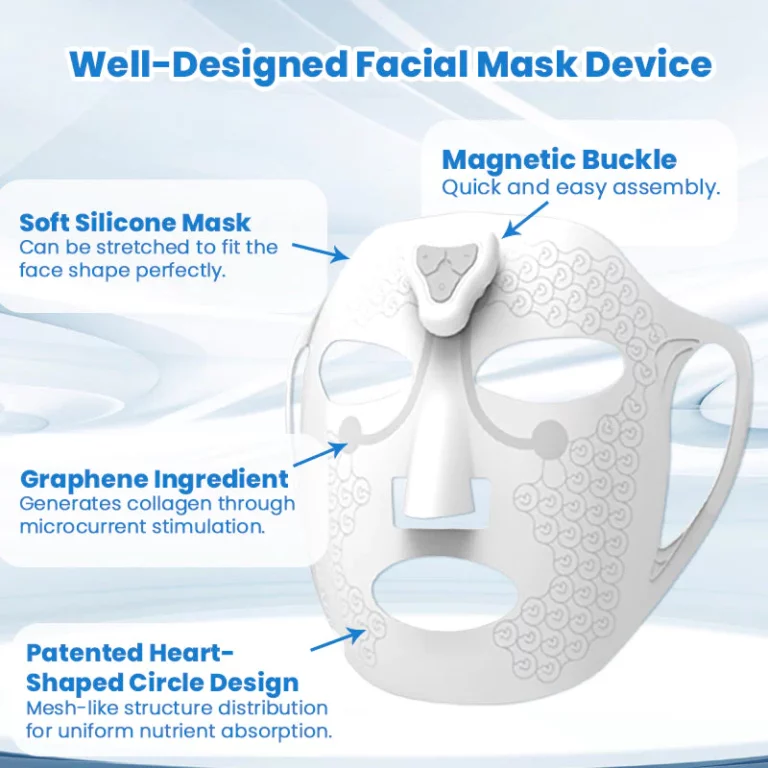 Siluce™ zacht siliconen microstroom-gezichtsmaskerapparaat voor een stevigere, getinte huid