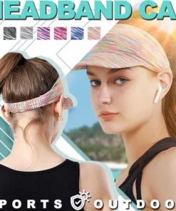 Sports Sun Visor Ponytail Headband Cap