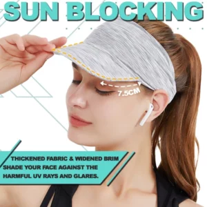 Sports Sun Visor Ponytail Headband Cap