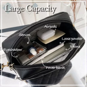 Alternative view of Trendy Leather Quilted Messenger Bag