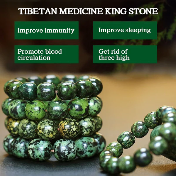 Vòng tay trị liệu từ tính bằng đá VibeBio™ Medicinal King Stone