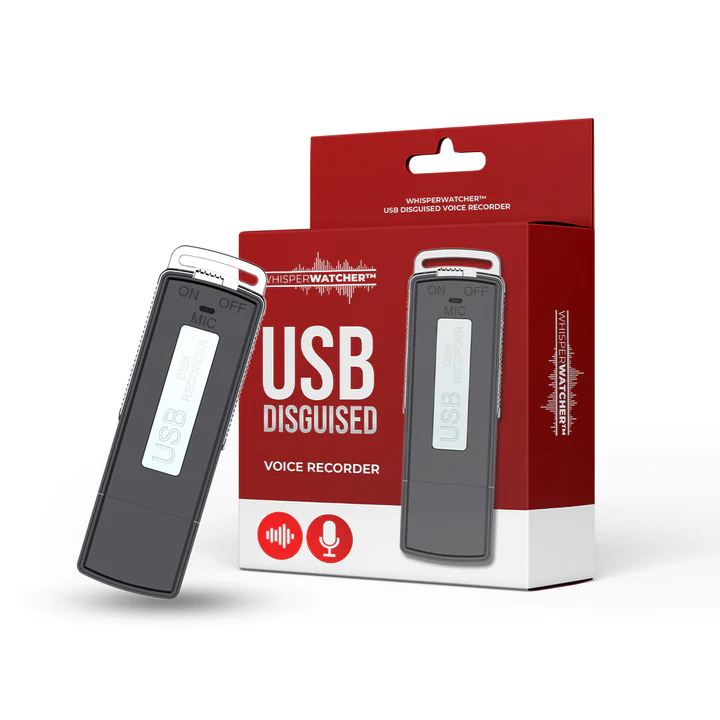 WhisperWatcher™ USB-naamioitu äänitallennin