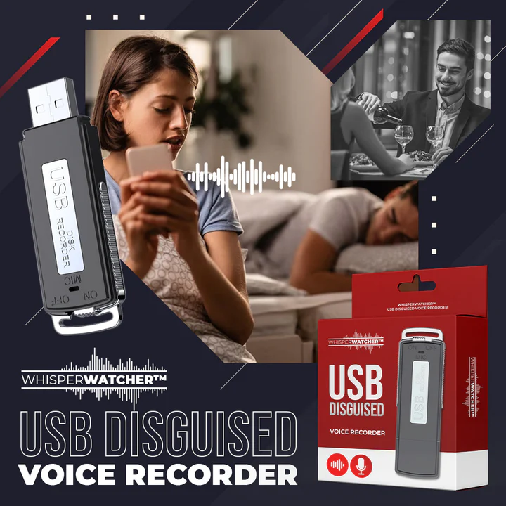 WhisperWatcher™ Registratore vocale camuffato USB