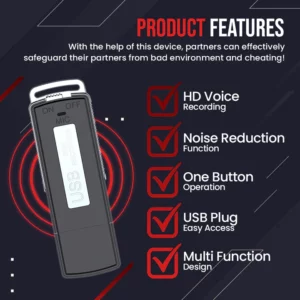 WhisperWatcher™ USB Disguised Voice Recorder