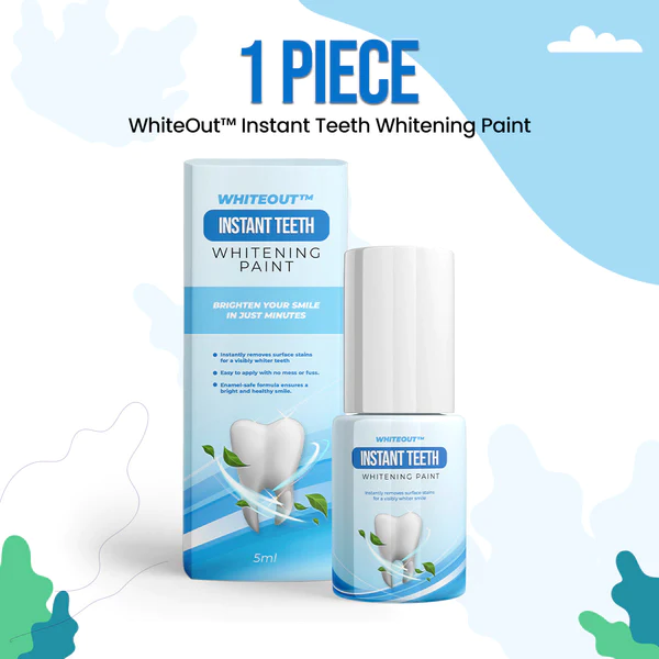 WhiteOut™ barva za takojšnje beljenje zob