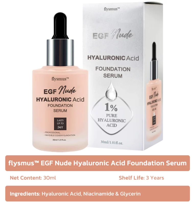 flysmus™ EGF Nude Siero per fondotinta all'acido ialuronico