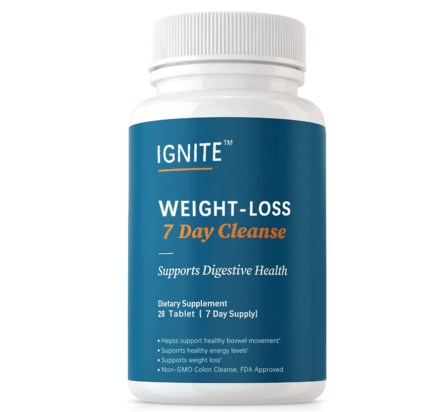 Ignite 7-Day Cleanse Advanced Intestinal Cleansing & Detox Dietary Supplement