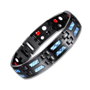 Menheal Ultra Carbon Blue Titanium Bracelet