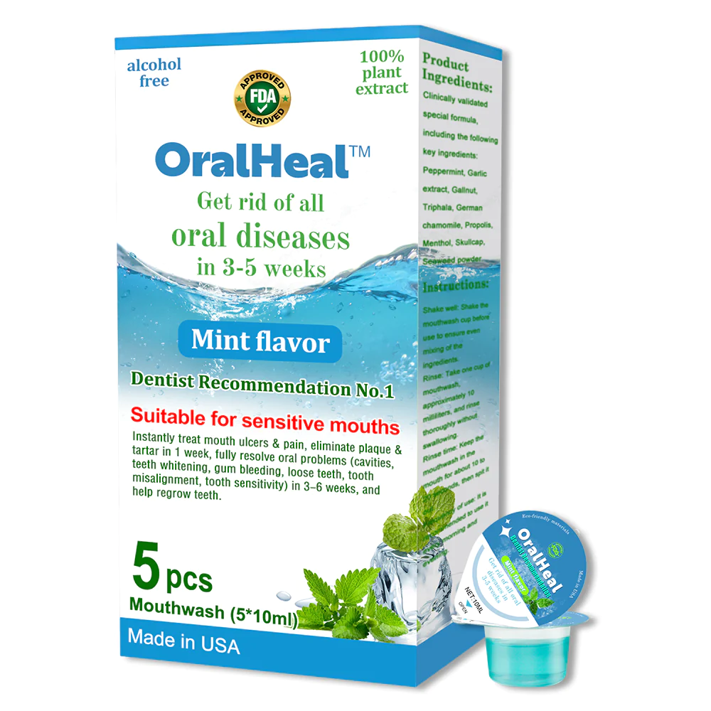 OralHeal Jelly Cup Mouthwash Restoring teeth and mouth to health - Image 6