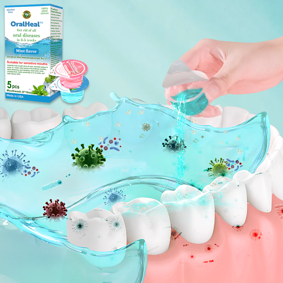 OralHeal Jelly Cup Mouthwash Restoring teeth and mouth to health - Image 4
