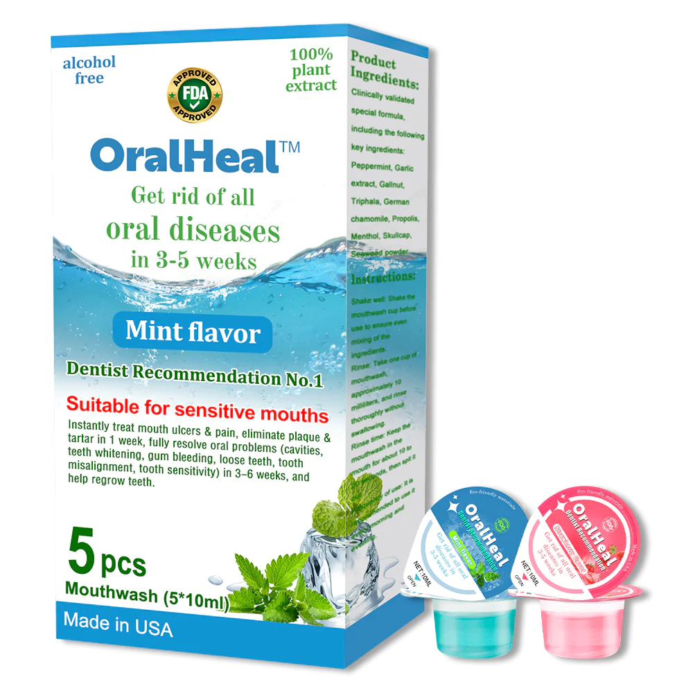 OralHeal Jelly Cup Mouthwash Restoring teeth and mouth to health - Image 7