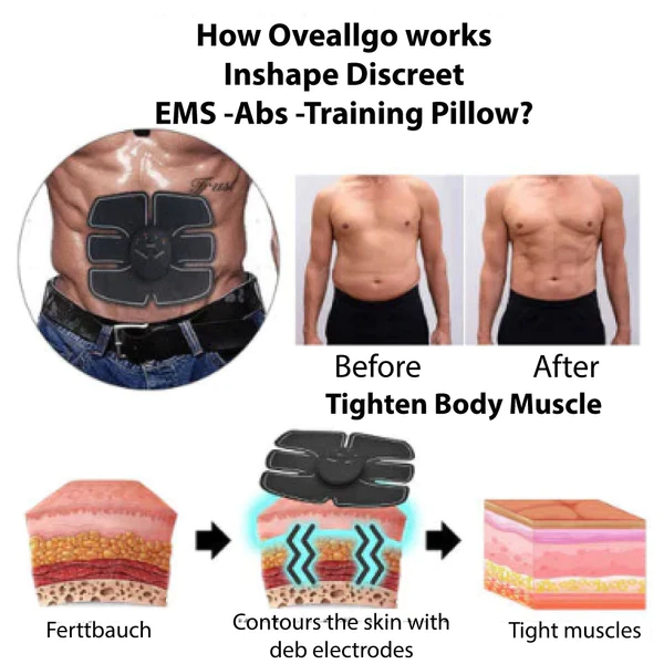 Oveallgo InShape Professional Discreet EMS Abs Training Pad - Image 4