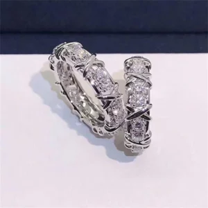 Oveallgo Magnetology Moissanite Diamond Ring