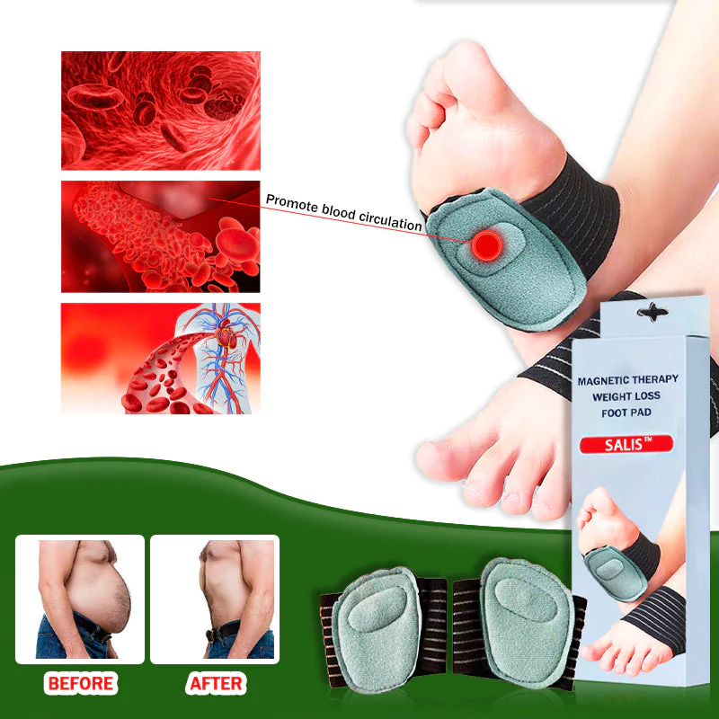 Salis Bubbling Spring Acupoint Magnetic Therapy Massage Weight Loss Forefoot Pad - Image 2