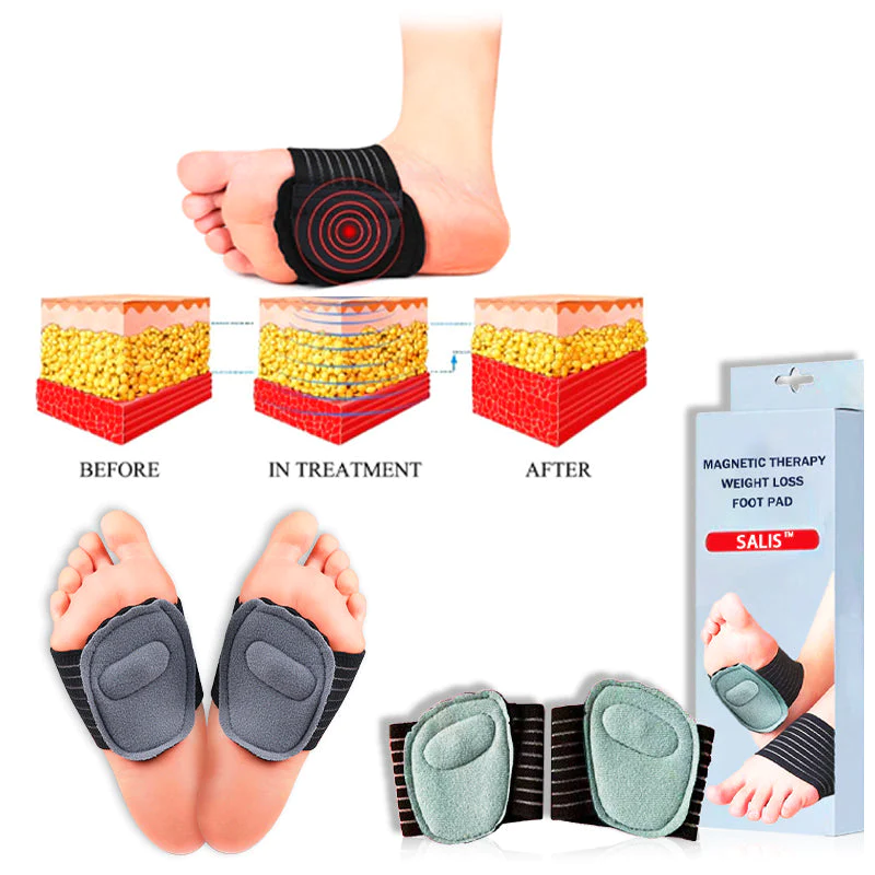 Salis Bubbling Spring Acupoint Magnetic Therapy Massage Weight Loss Forefoot Pad - Image 3