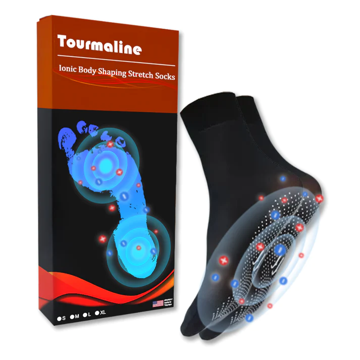 EXPECTSKY Tourmaline Ionic Body Shaping Stretch Socks