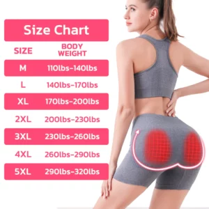 GFOUK IONIC Tourmaline Fabric Breathable Shaping Shorts