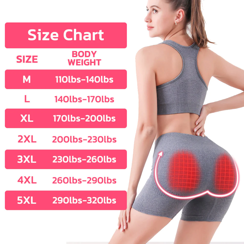GFOUK IONIC Tourmaline Fabric Breathable Shaping Shorts