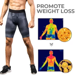 Alternative view of LUCKYSONG™ IONIC Energy Field Therapy Compression Shorts