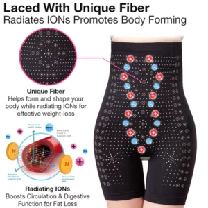 Alternative view of Oveallgo™ Ice Silk Ion Fiber Repair Shaping Shorts
