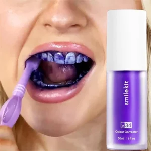 Alternative view of SMILEKITTM New V34 Series Toothpaste Purple Color Corrector