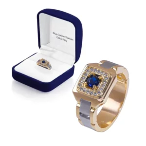 TrimK Blue Carbon Titanium Detox Ring