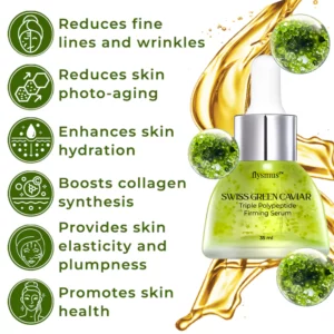 Alternative view of flysmus™ Swiss Green Caviar Triple Polypeptide Firming Serum