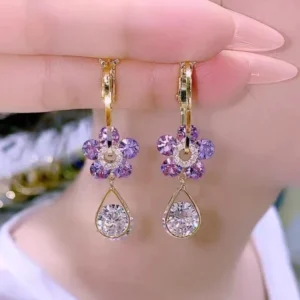 Crystal Magnetology Lymphvity Germanium Earrings