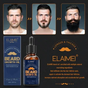 ELAIMEI™ Beard Growth Organic Care Oil