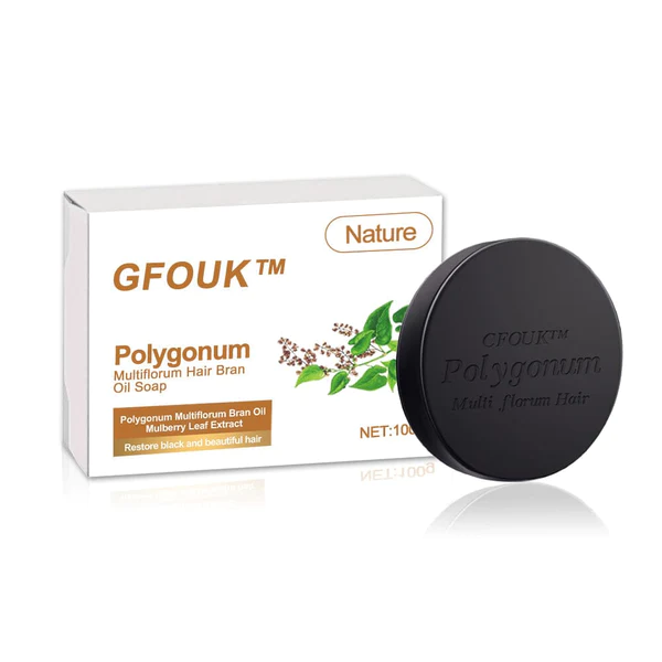 GFOUK Polygonum Multiflorum Hair Bran Oil Soap