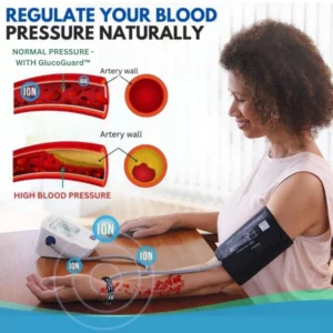 Alternative view of GlucoGuard™ Blood Pressure Titanium Therapy Bracelet