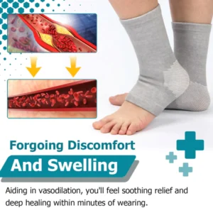Alternative view of Japanese Bamboo Foot Sleeves