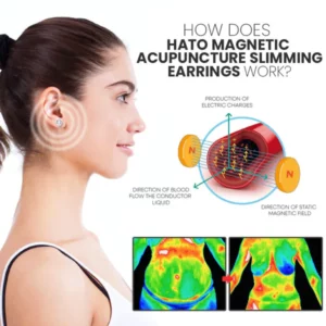 Alternative view of Konix Lymphatic Clip Detox Magnetic Therapy Earrings