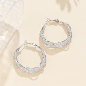 Liascy™ LymphaFit Twist Hoop Earrings