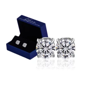 Alternative view of LovingSoul™ DiamondCut LymphDetox Magnetherapy Earrings
