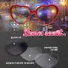 Romantic Heart Effect Diffraction Sunglasses