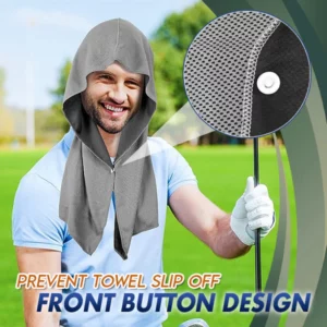 Alternative view of Unisex Cooling Hooded Towel