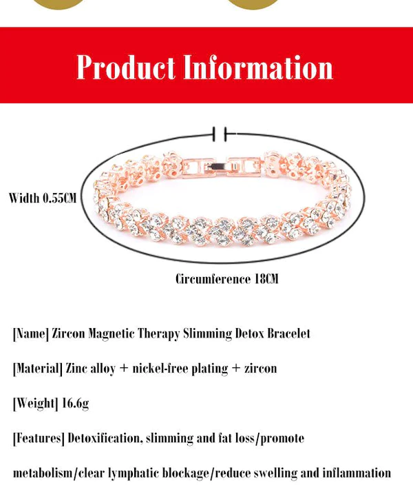 Zircon Curve Body Slimming Bracelet - Image 6