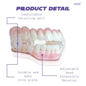 Alternative view of ATTDX AntiSnoring DentaGuard Mouthpiece
