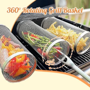 Ceoerty™ 360° Pro Rotate Stainless Steel BBQ Basket