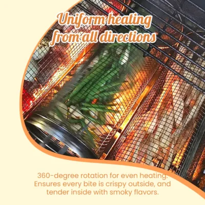 Ceoerty™ 360° Pro Rotate Stainless Steel BBQ Basket