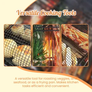 Ceoerty™ 360° Pro Rotate Stainless Steel BBQ Basket