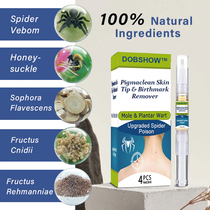 Dobshow™ Pigmaclean Skin Tip & Birthmark Remover&Upgraded Spider Poison