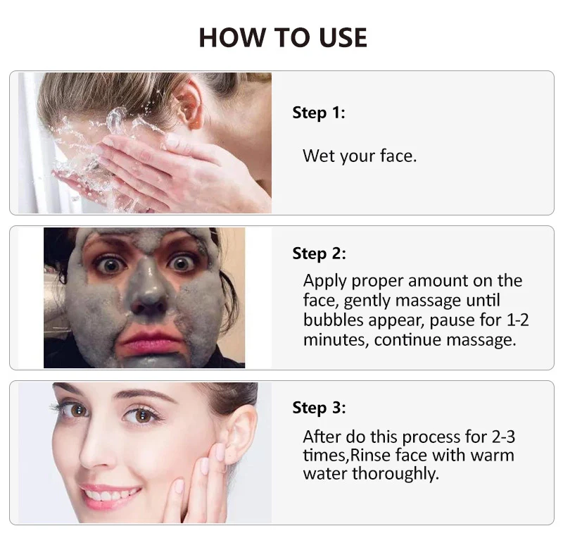 Natural Charcoal Bubble Facial Cleanser - Image 5