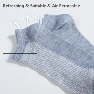 8 Pairs Lot Solid Mesh Womens Short Socks